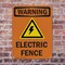 Signmission Electric Fence With Symbol OSHA Warning Sign, Plastic, 7in W x 10in L, 2PK OS-2PACK-WS-P-710-V-13121 - alternate 2